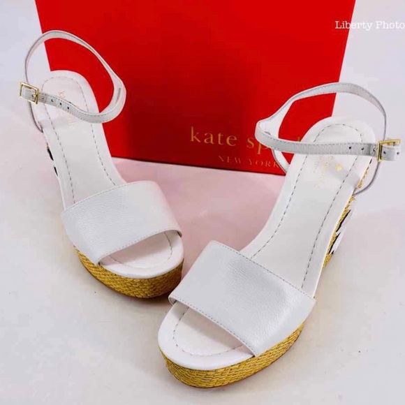 🎯SOLD🎯 💕 KATE SPADE DAISY WEDGE SANDALS 💕 - Picture 5 of 9